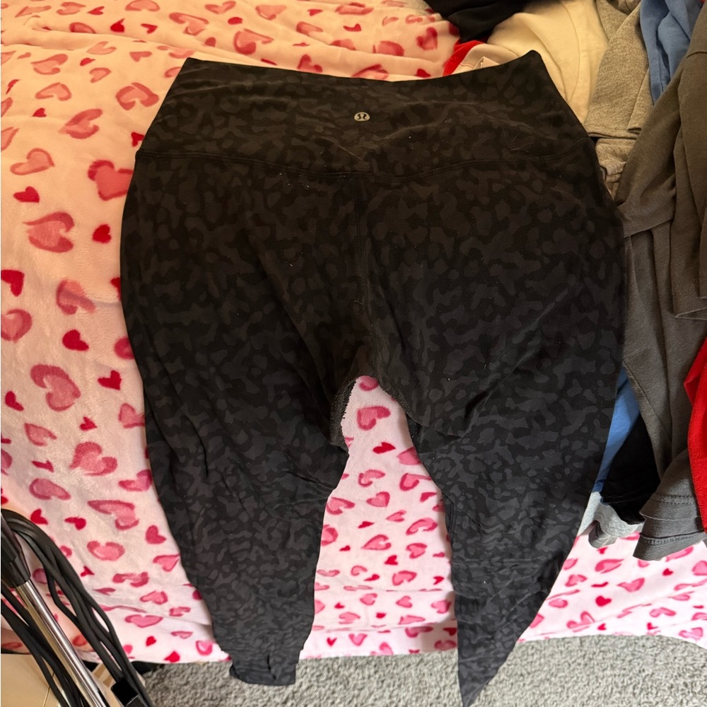 Lululemon Black Patterned Leggings